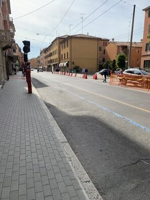 Assi stradali Via Andrea Costa 7 rotated